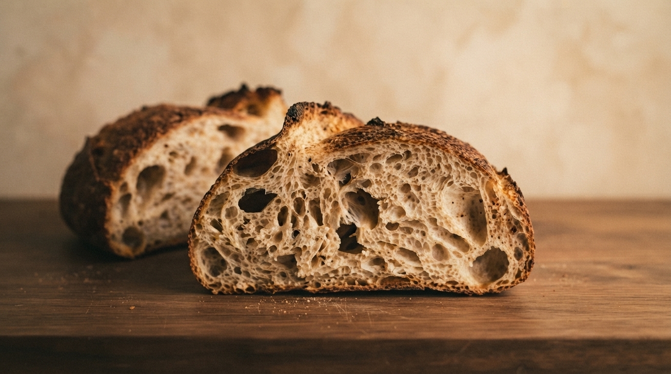 Editorial illustration for Bread Flour, Whole Wheat, or Rye? How Your Flour Choice Shapes Your Sourdough