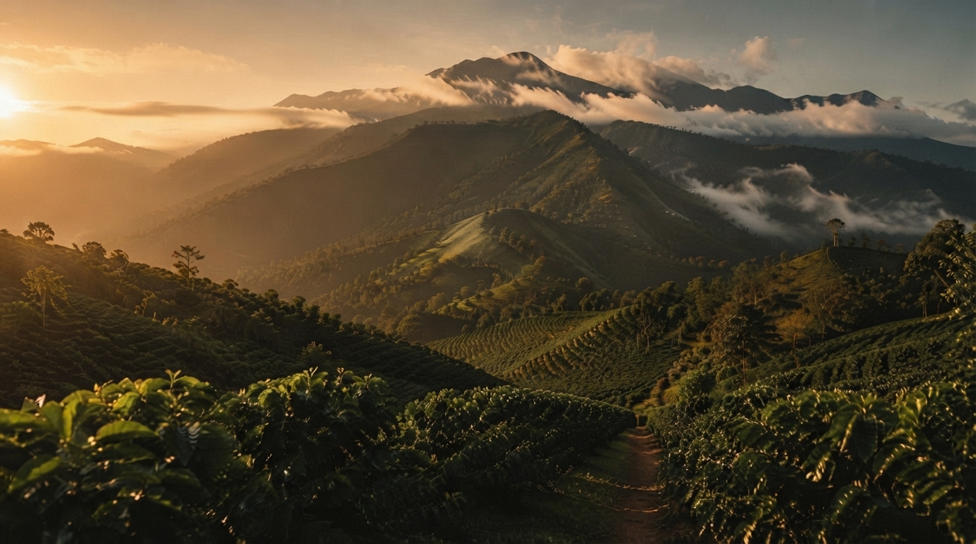 Editorial illustration for From Mountain to Mug: How Terroir Turns Soil, Climate, and Altitude into Coffee Flavor