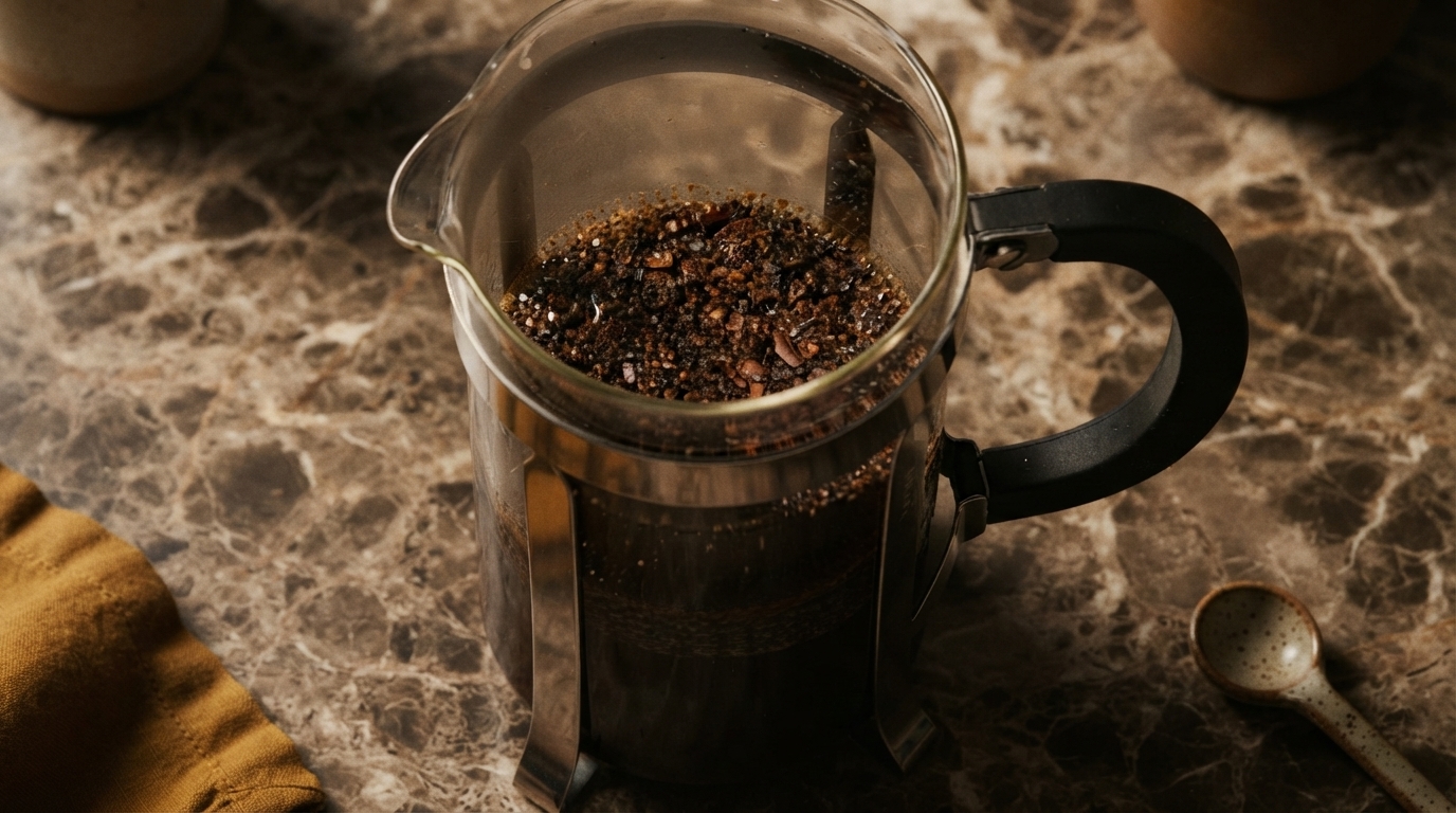 Editorial illustration for Mastering Your French Press: A Guide to Optimal Flavor