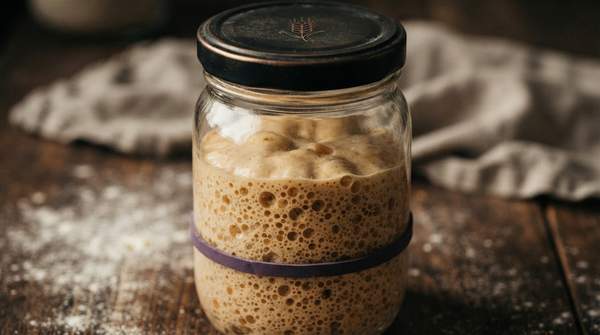 Editorial illustration for Sour, Tangy, Fruity: Decoding the Microbes in Your Sourdough Starter